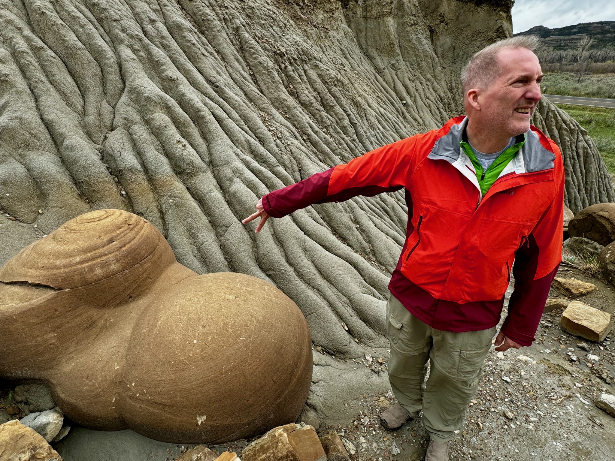 Cannonball concretions in T. Roosevelt NP, North Unit/239 Juniper Cp Rd, Grassy Butte, ND 58634, USA