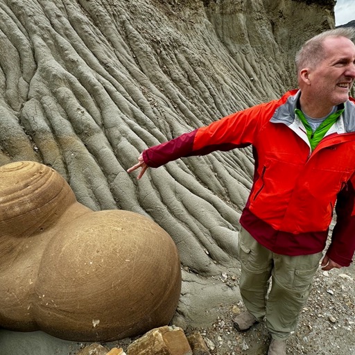 Cannonball concretions in T. Roosevelt NP, North Unit/
		    239 Juniper Cp Rd, Grassy Butte, ND 58634, USA
