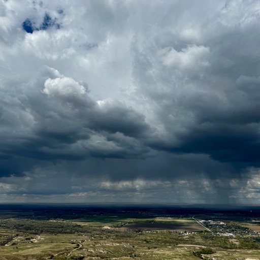 Oh look! Rain coming our way!/
		    