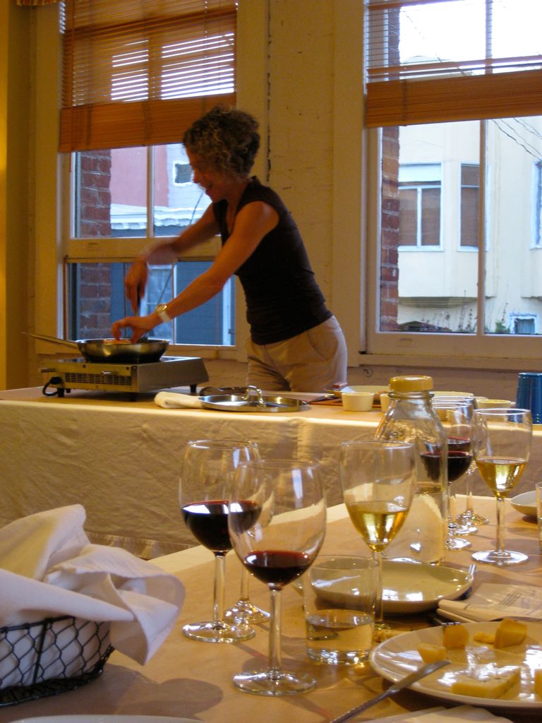 ... then plop the sandwich in a pan.../