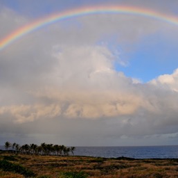 Rainbow at sunset! /
		    