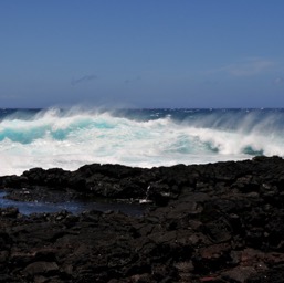 The waves were crazy/
		    