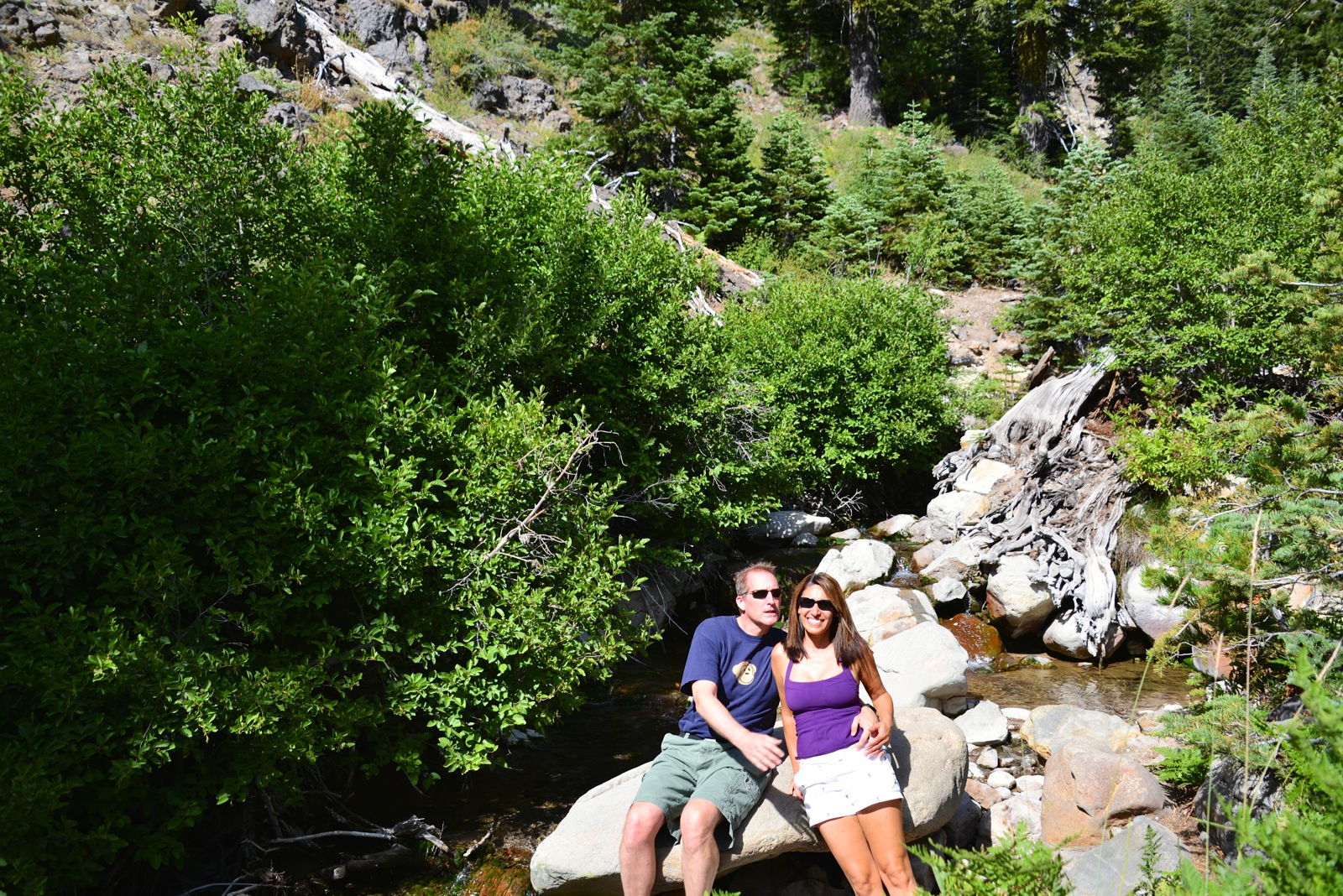 Ahhh. A break after a long hike/