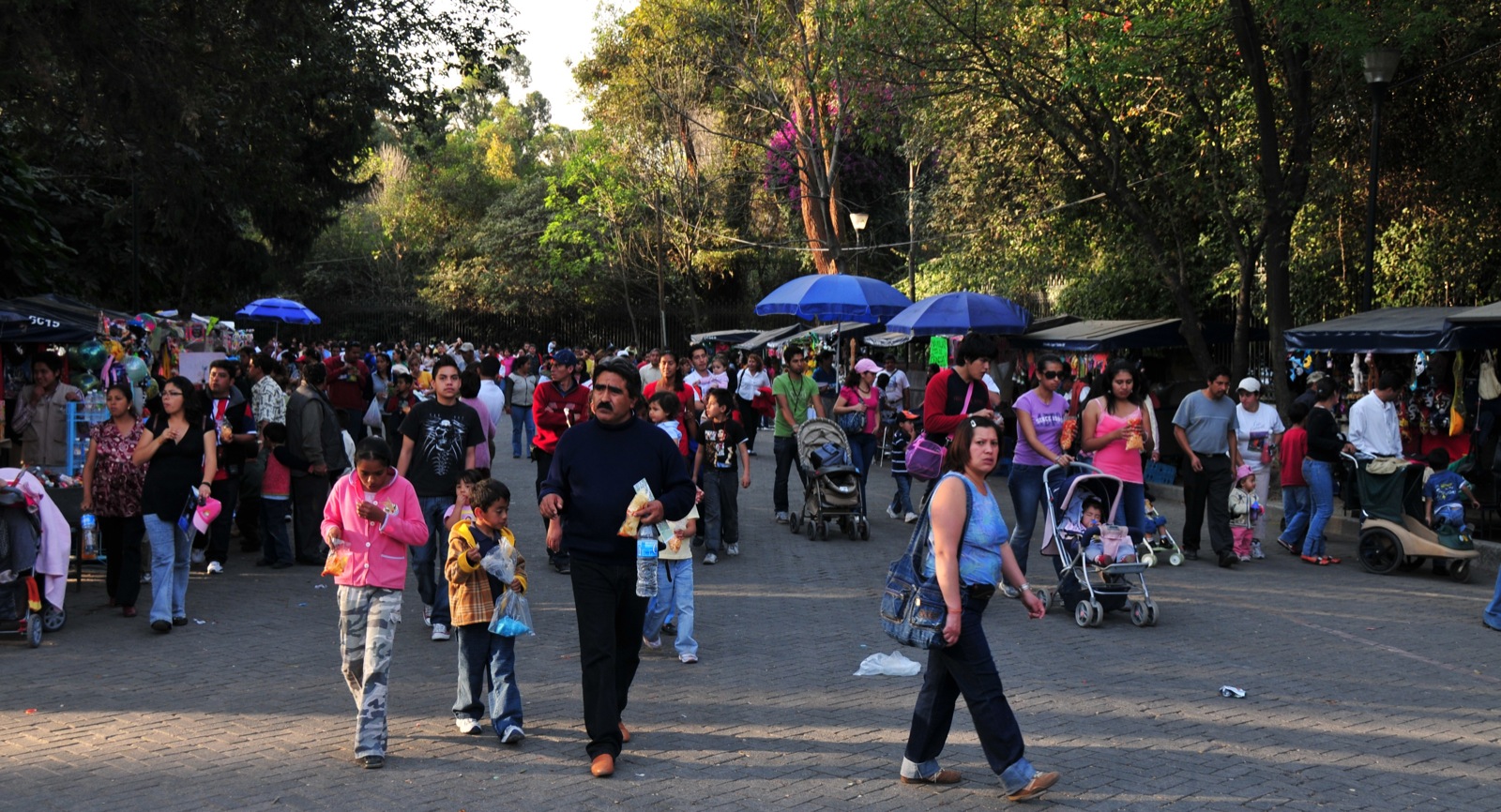 The entire town was enjoying Bosque de Chapultepec/