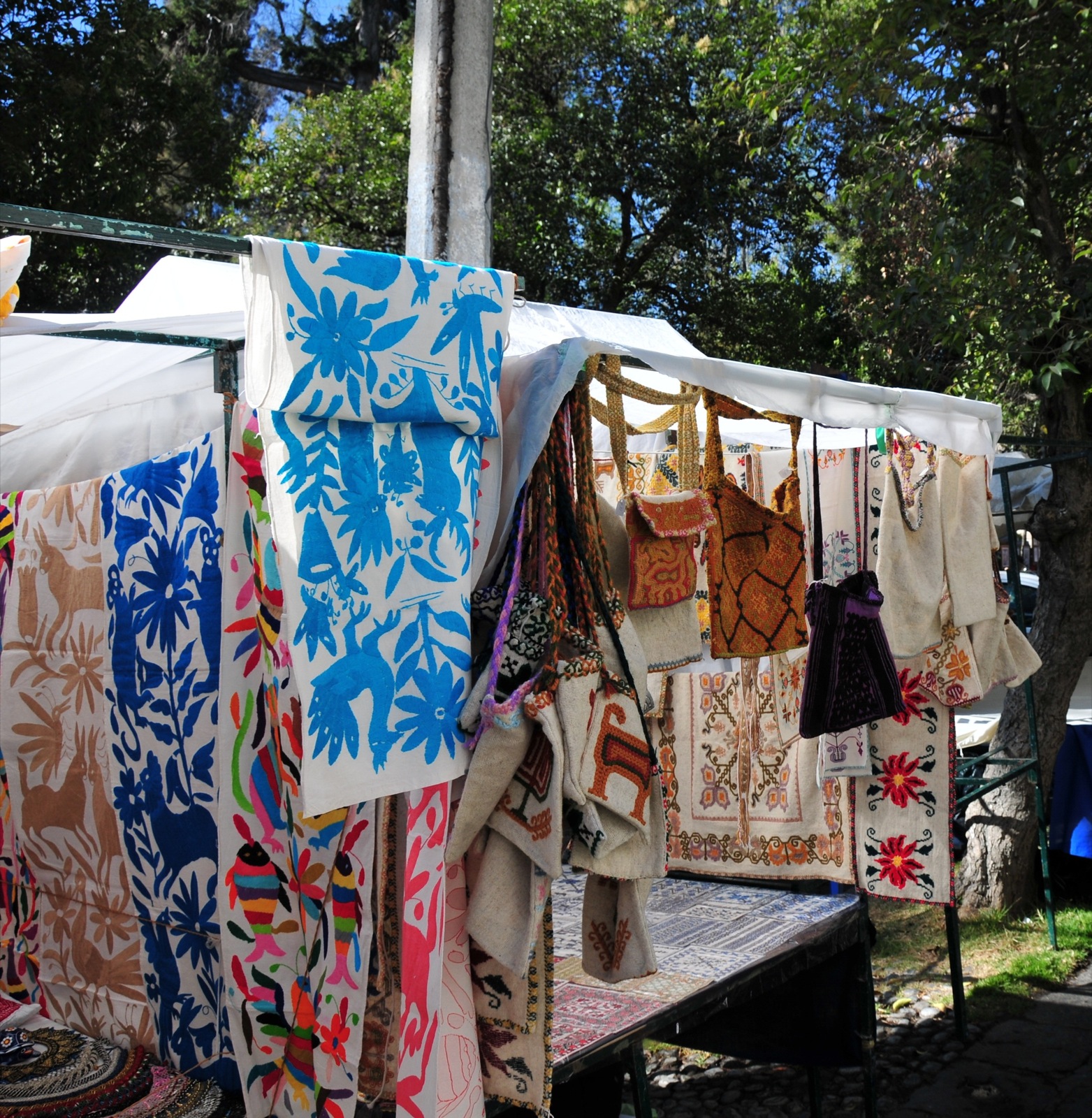 Needle work from Puebla at San Ángel market/