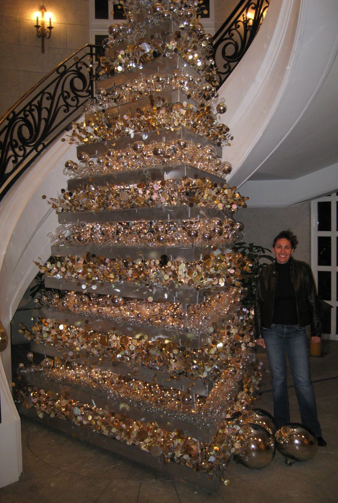 Xmas tree at our hotel/