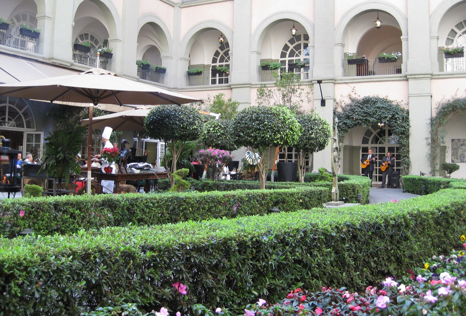 ... and its serene inner garden/