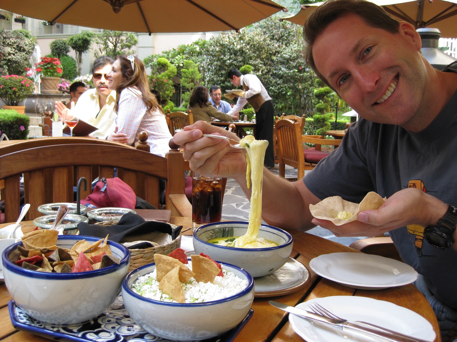 Hmm... a big bowl of melted queso!/