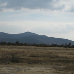 The landscape approaching San Miguel de Allende/
		    