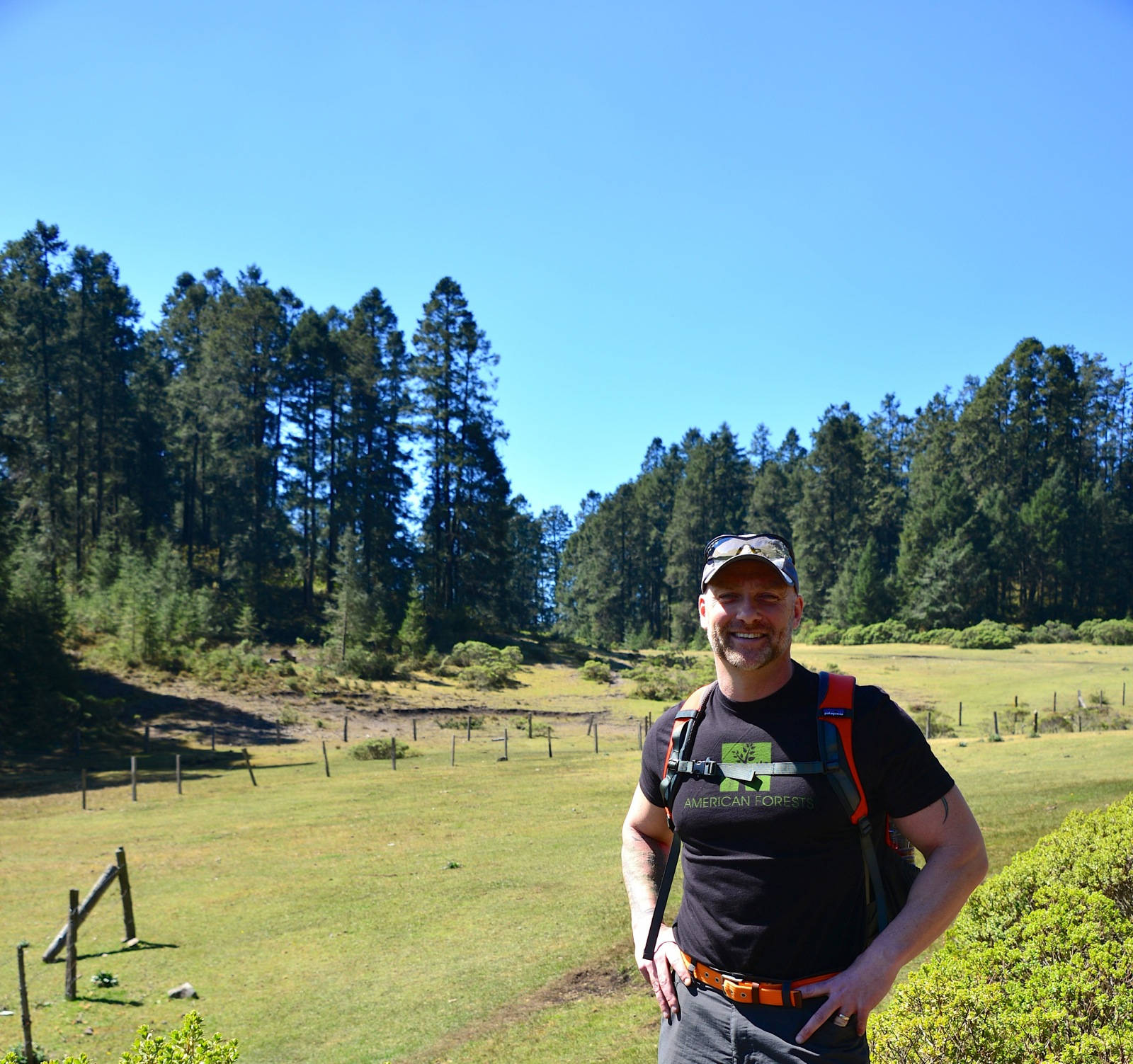 Matthew at the trailhead/