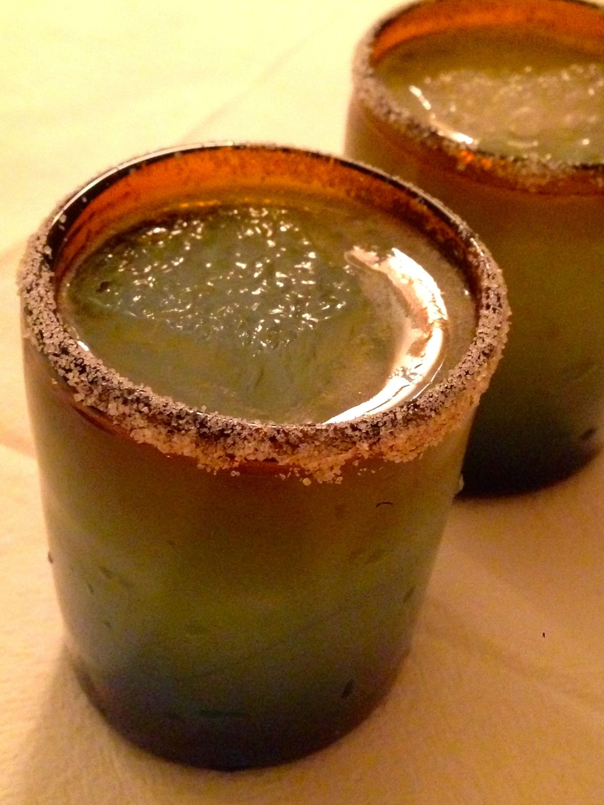 Last night's drinks at Fonda El Refugio/