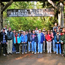 The gang before the hike/
		    