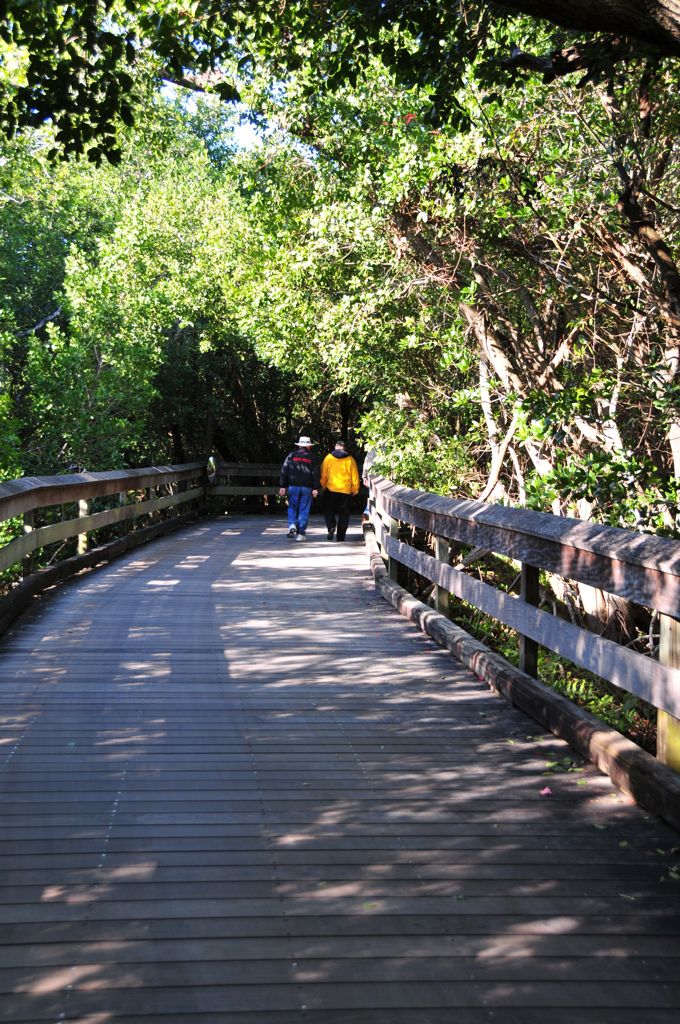 George and Gary on the Pelican Bay boardwalk/