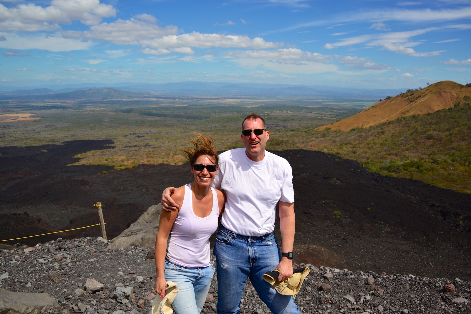 ... with a crazy wind in our faces/