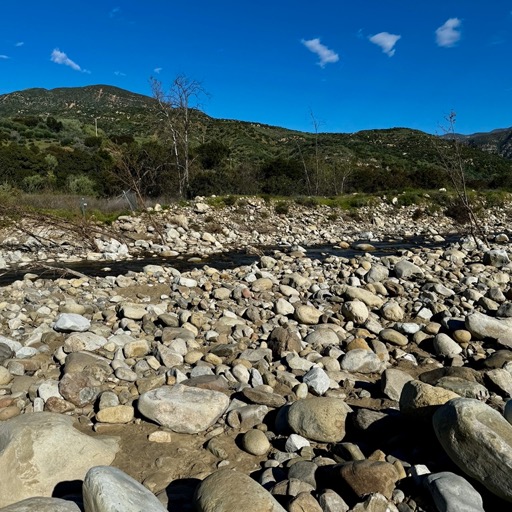 Crazy rocky start to our hike/
		    1290 Meyer Rd, Ojai, CA 93023, USA