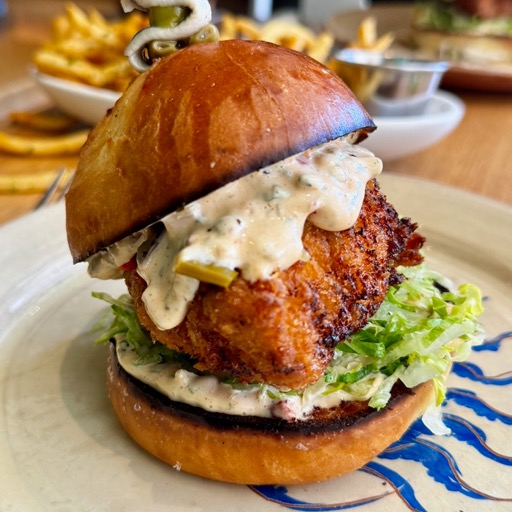 Mmmm... fried chicken sandwich in Los Olivos/
		    2901 Grand Ave C, Los Olivos, CA 93441, USA