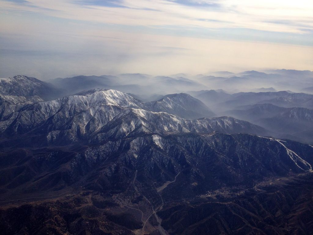 Flying into Palm Springs/
