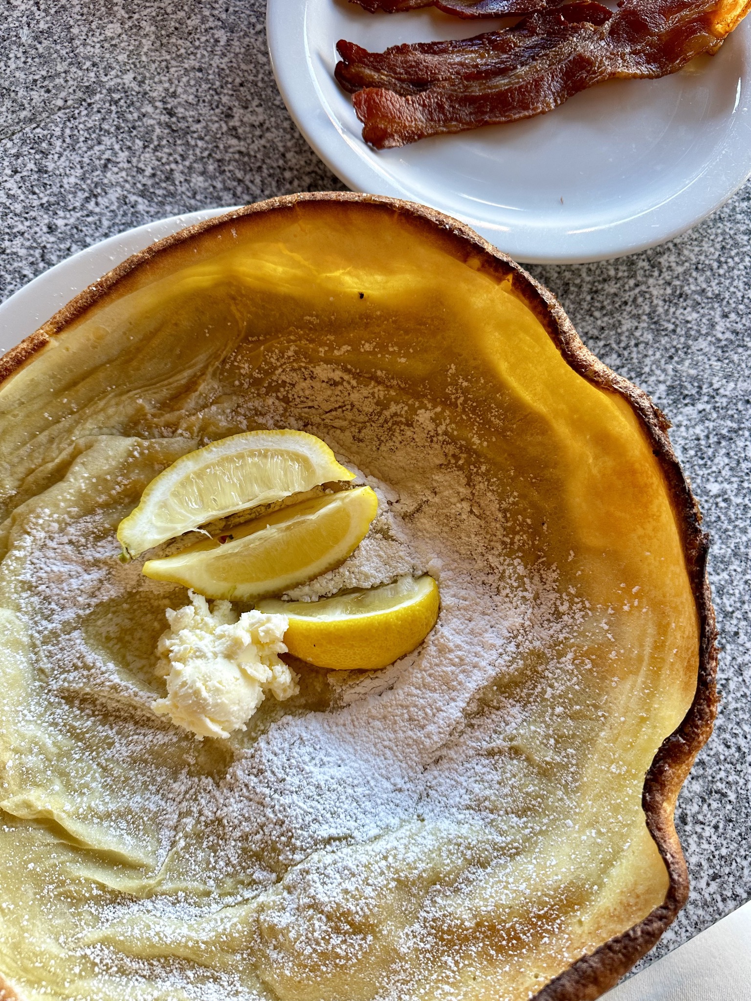 German pancake at Elmer's/1030 E Palm Canyon Dr, Palm Springs, CA 92264, USA
