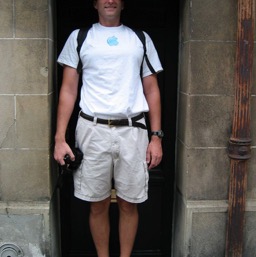 Tiny door... big Dan/
		    