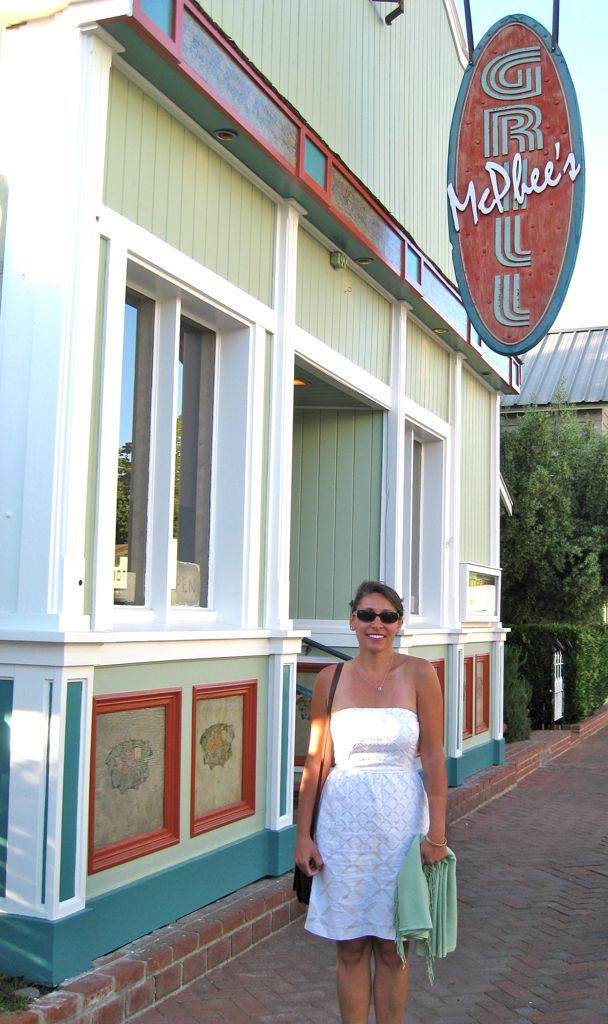 All dolled up for dinner/