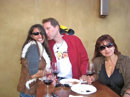 Dan, Assana & Tara at Denner's Fall
	pick-up party