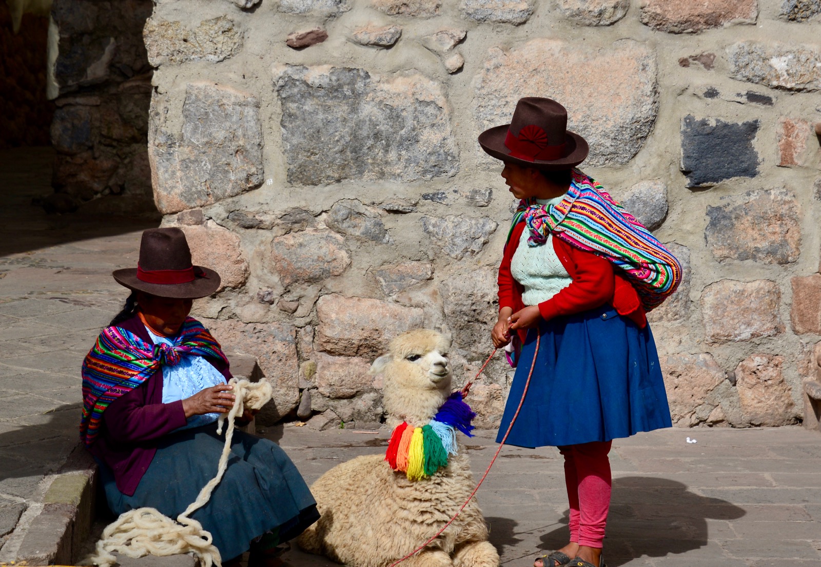 These folks are not actually dressed for the tourist /