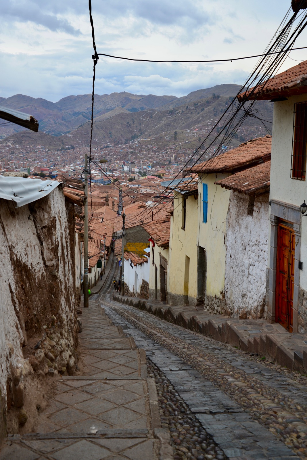 Walking back down to town/