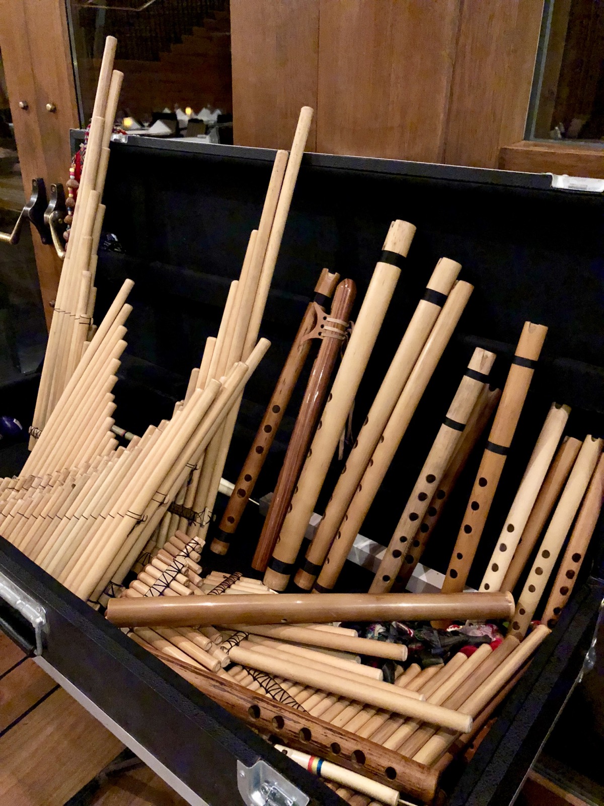 Flute concert with a player with a flute fettish /