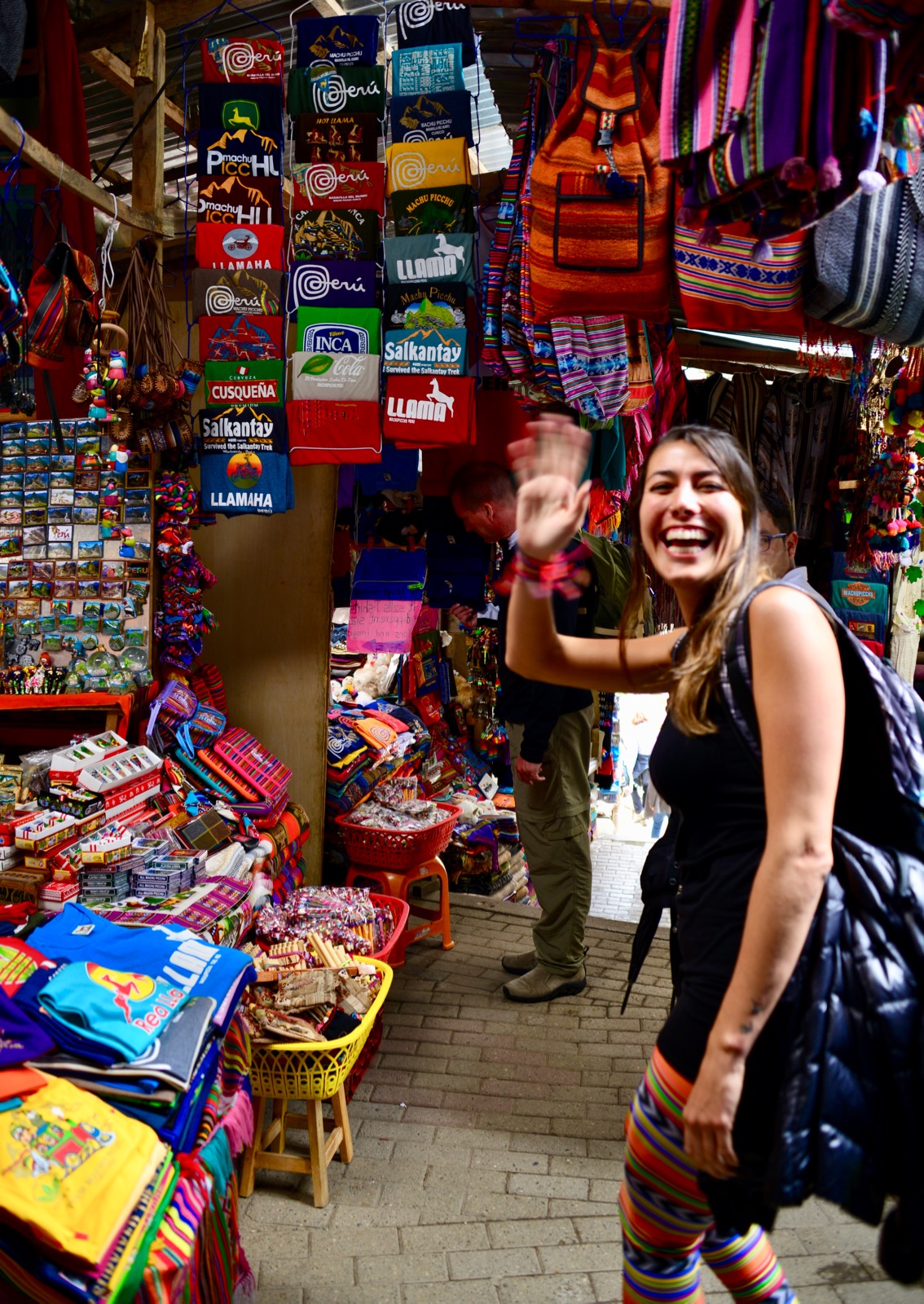 Photo-bombed by our train companions/
