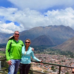 Looking over Urubamba, Peru/
		    