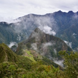 1000 meters above the ruins/
		    