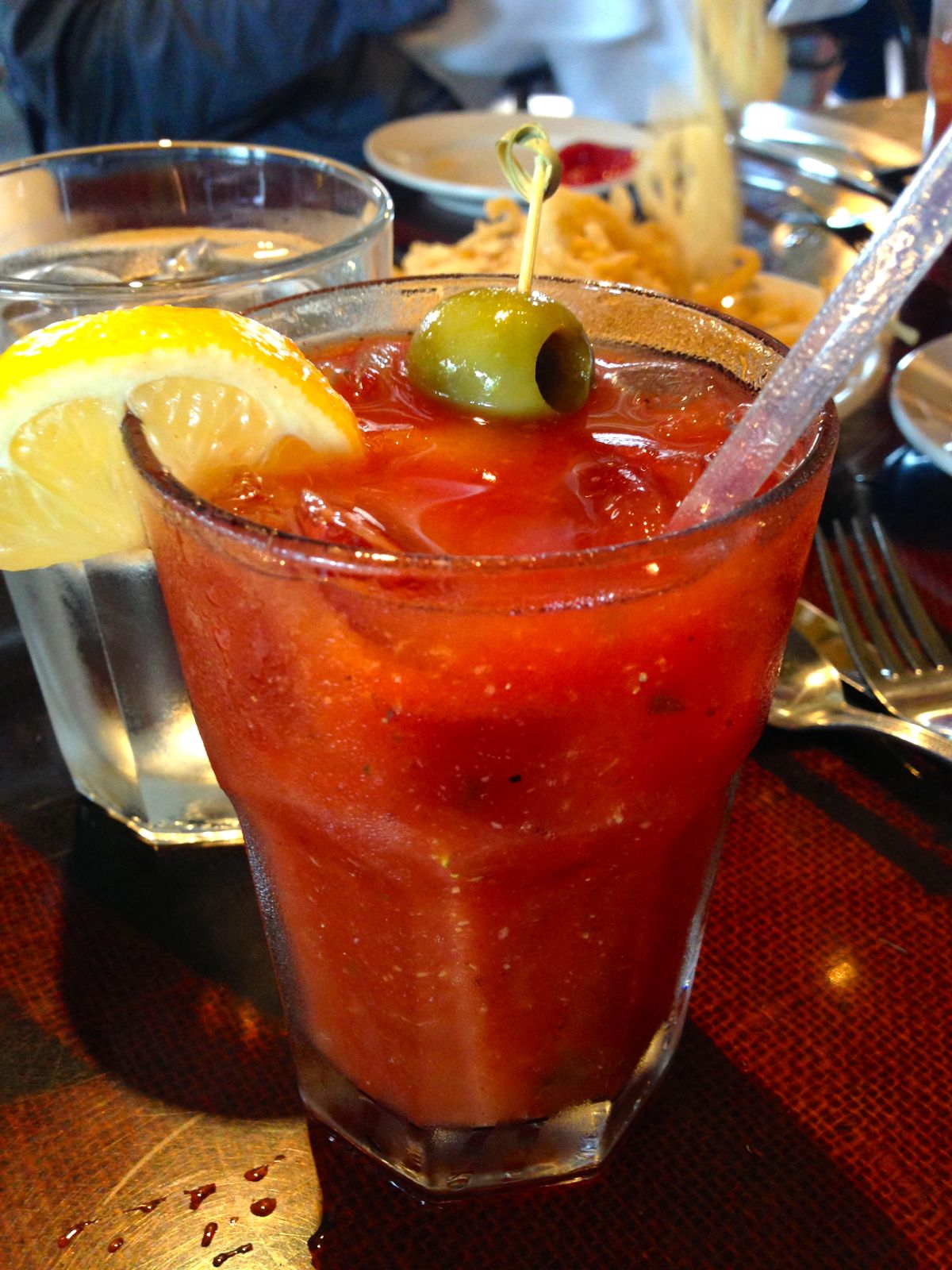 Starting off the weekend with Bloody Mary! Why not!/