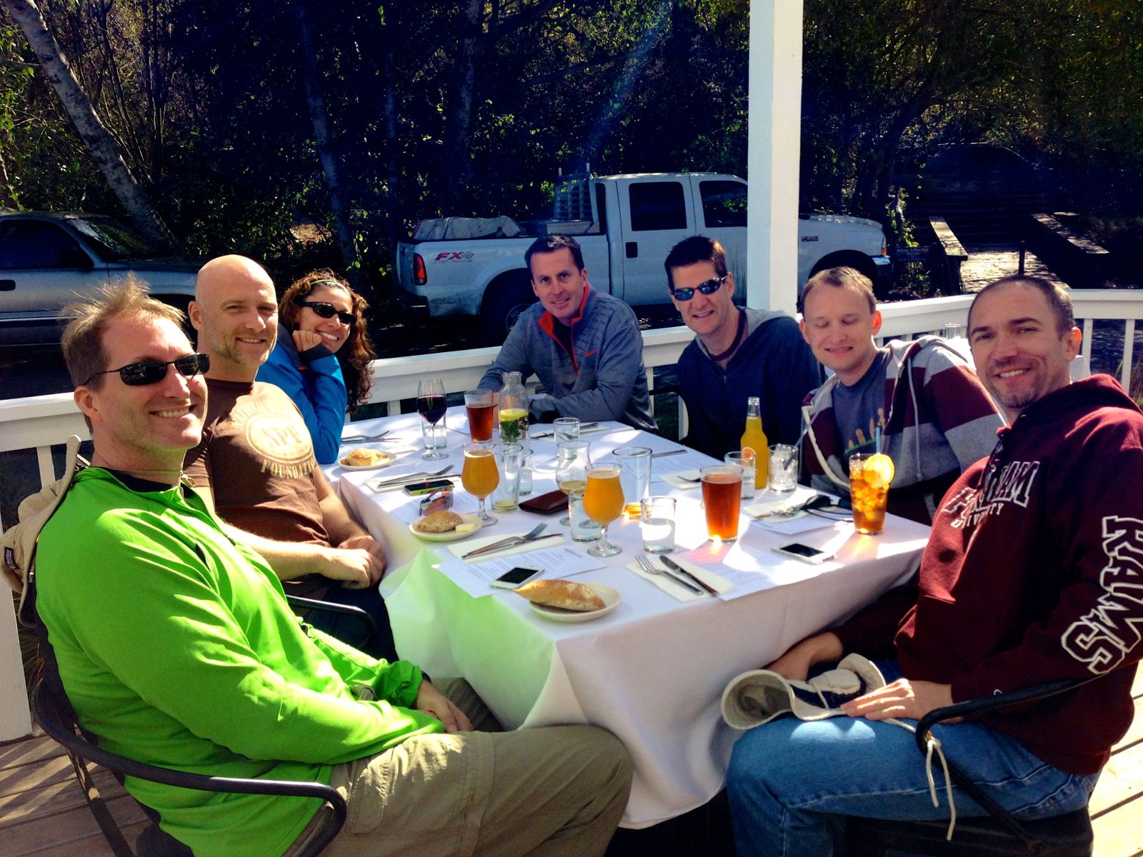 Lunch at Saltwater after the hike/