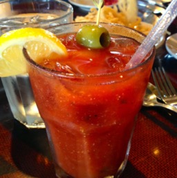 Starting off the weekend with Bloody Mary! Why not!/
		    