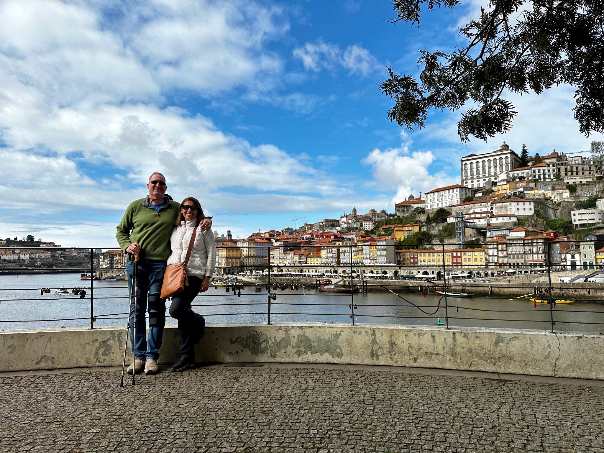 Looking back towards porto from the river level/Cais da Ribeira de, 4430-236 Vila Nova de Gaia, Portugal