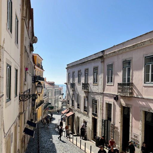 Heading up to Castelo de São Jorge/
		    Tv. de São Bartolomeu 1, 1100-509 Lisboa, Portugal