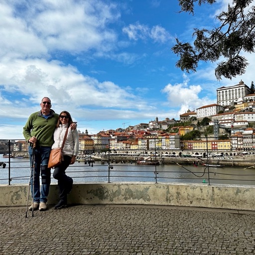 Looking back towards porto from the river level/
		    Cais da Ribeira de, 4430-236 Vila Nova de Gaia, Portugal