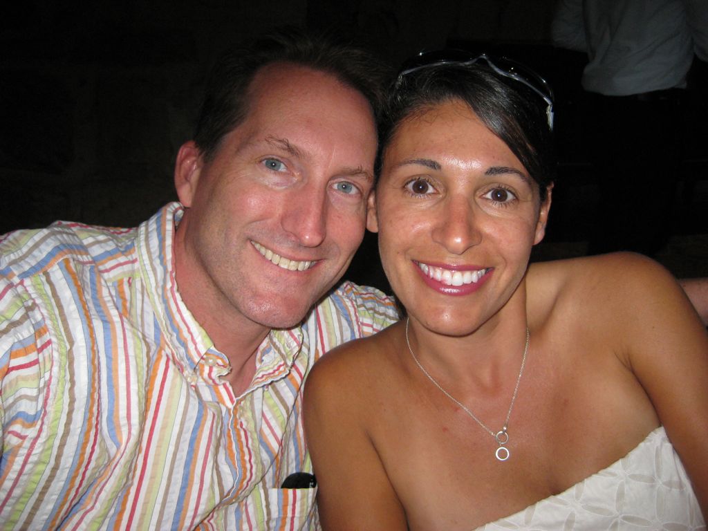 Dinner at Casa Oaxaca in the middle of a rain storm/