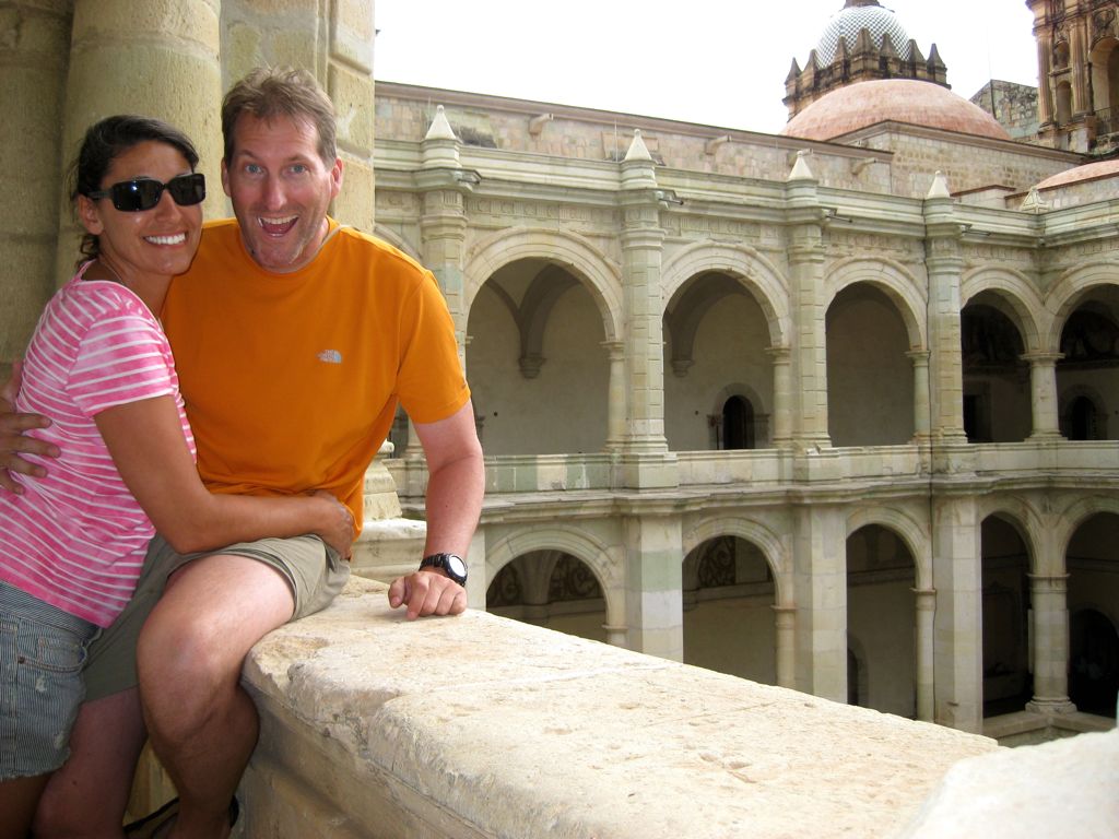 We got yelled at for sitting on the ledge for a photo! Vatever!/