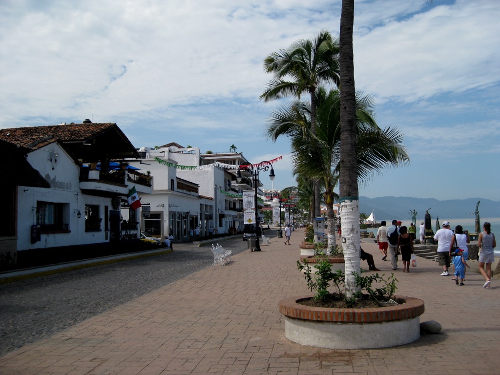 Puerto Vallarta's main beach drag/