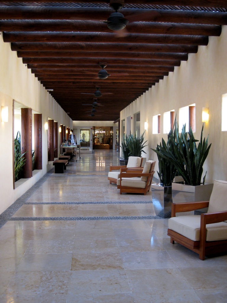 Walkway in the hotel/