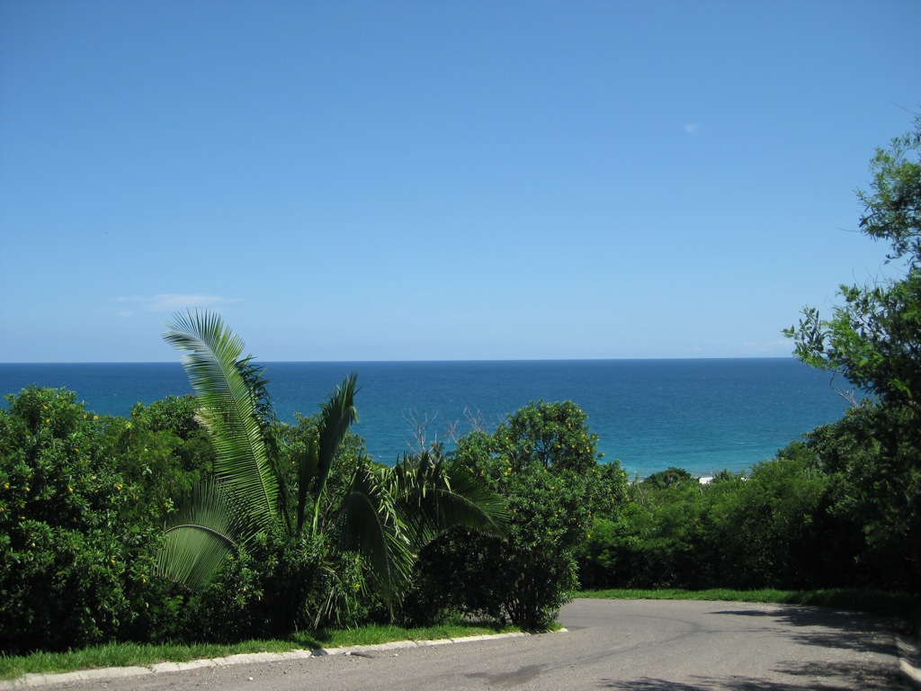 Inside the hotel compound/