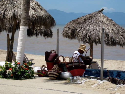 The basket guy on the beach