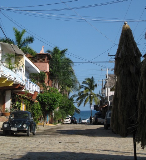 Heading to the beach in Sayulita