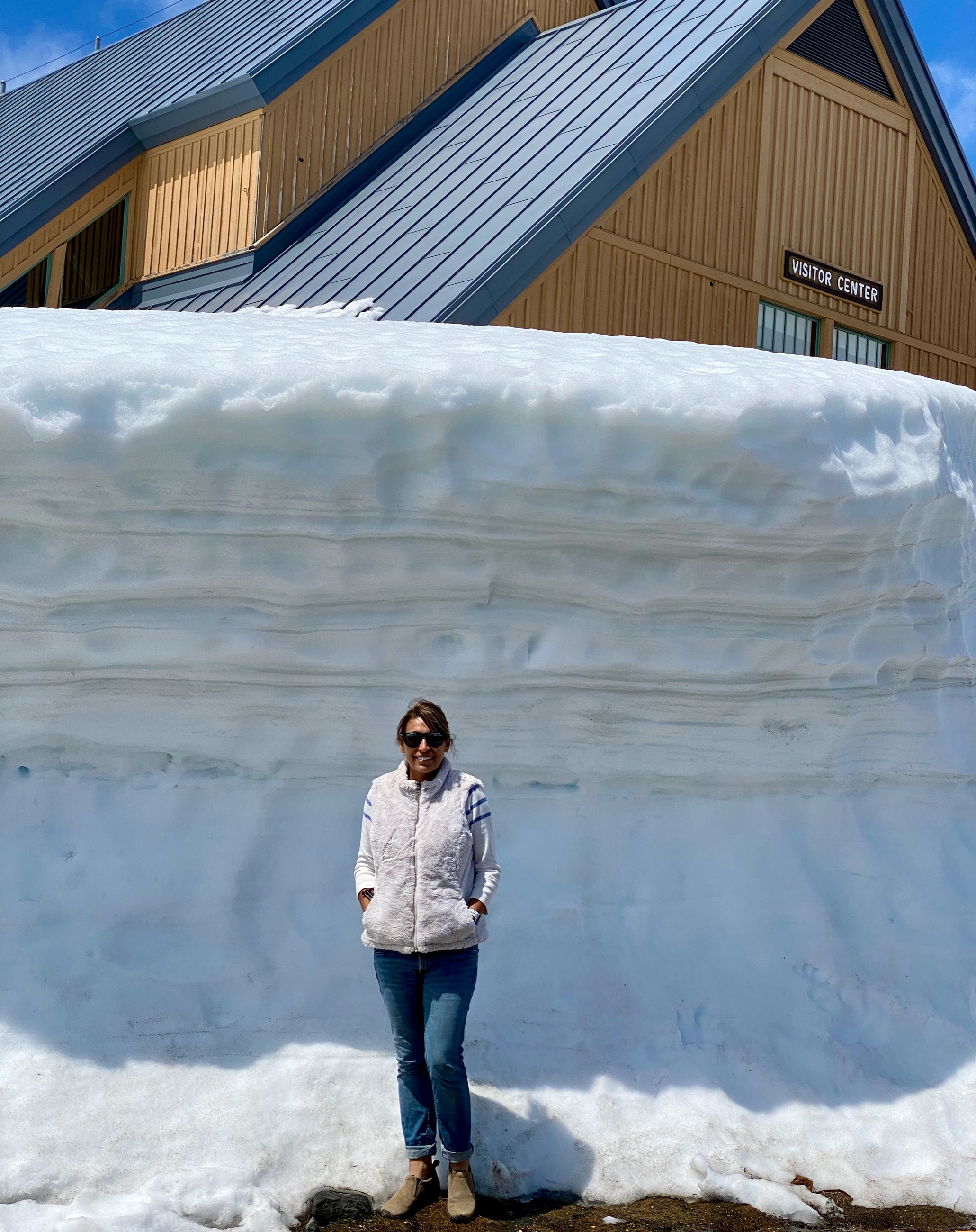 The visitor center... she was buried /
