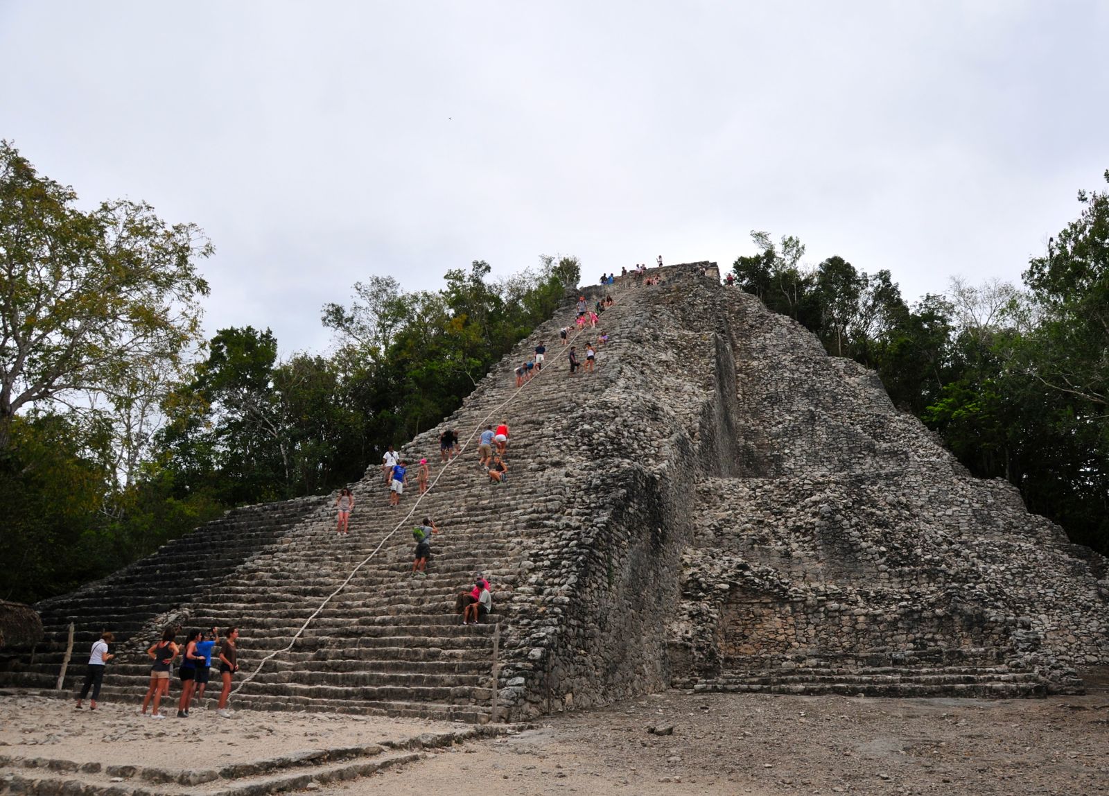 Nohoch Mul, Cobá: the tallest temple in Yucatán peninsula/
