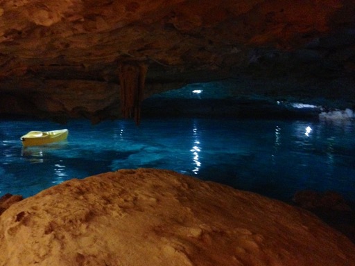 Snorkling in a cenote