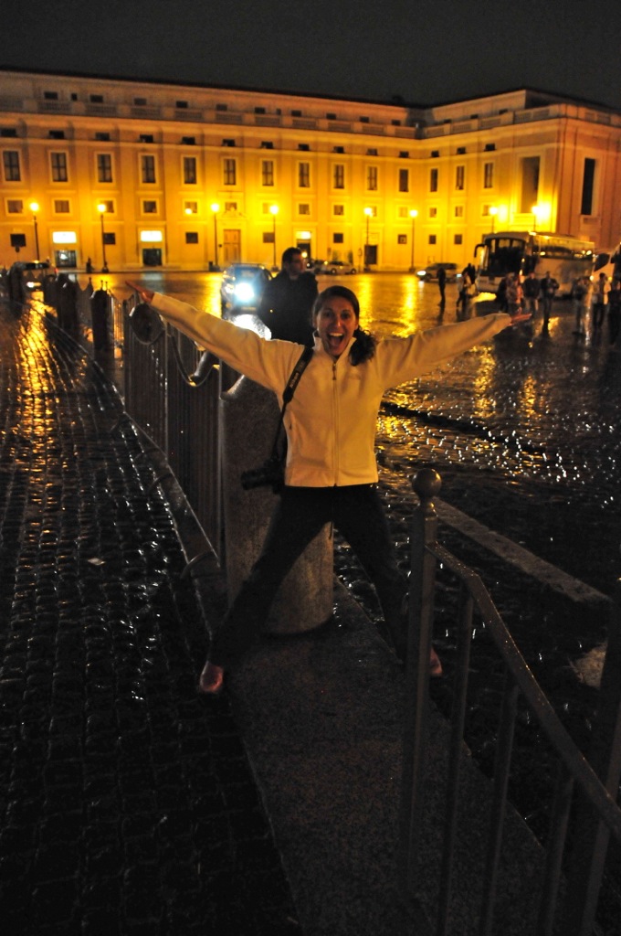 A foot in Italy, the other in Vatican!/