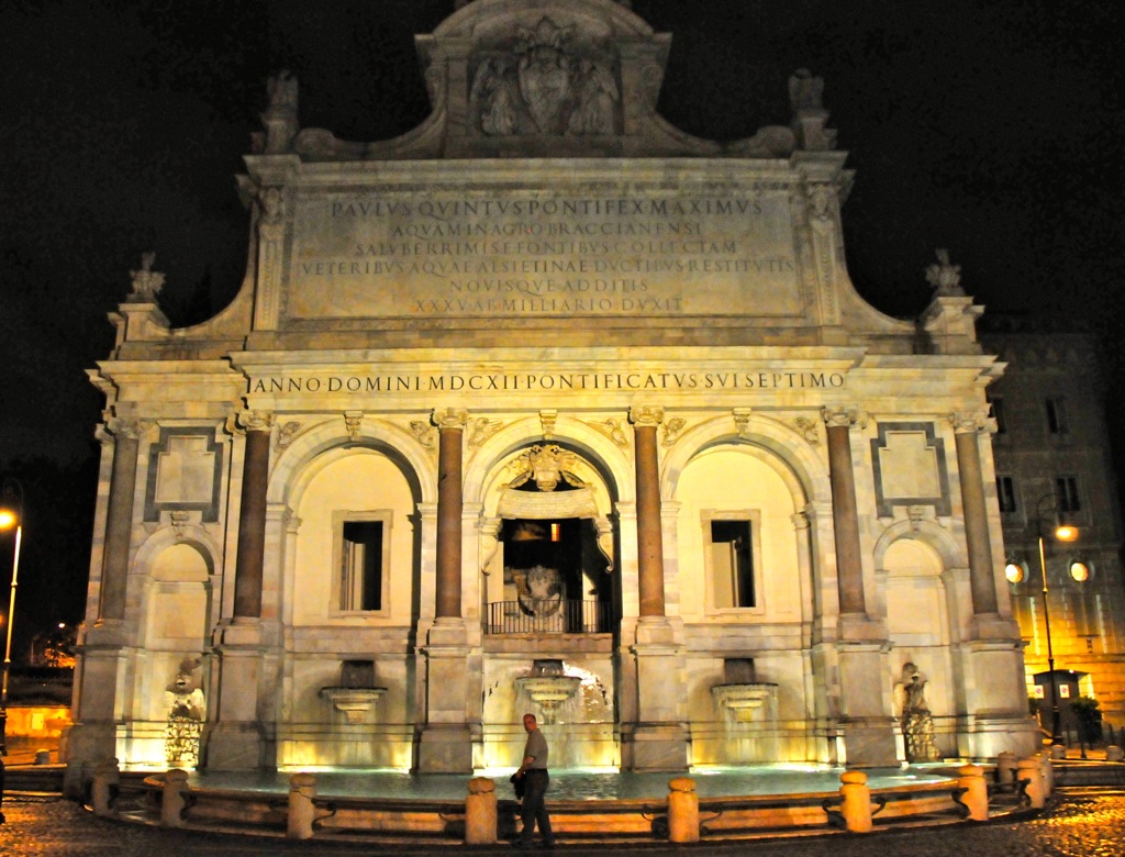 Not in the fountain, Chris!/