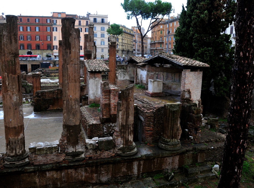 Largo Argentina, where Julius Caesar was stabbed/